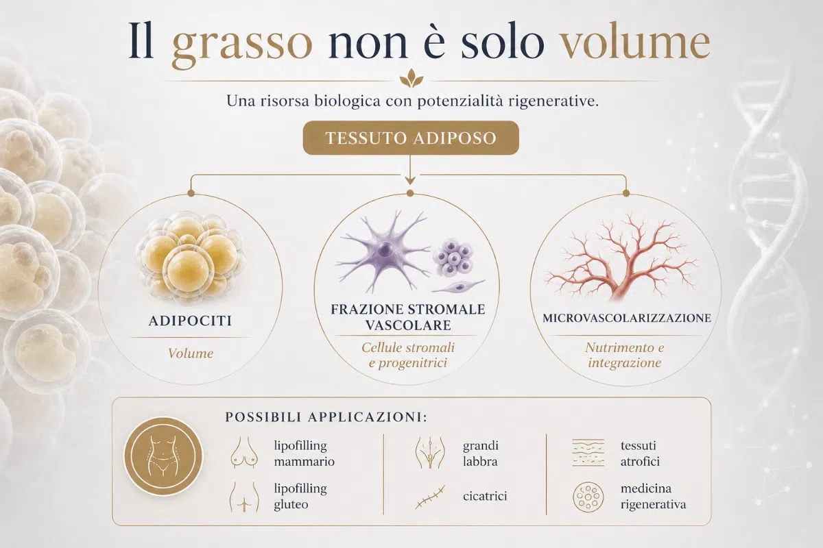 Medicina rigenerativa e grasso autologo nel lipofilling corpo