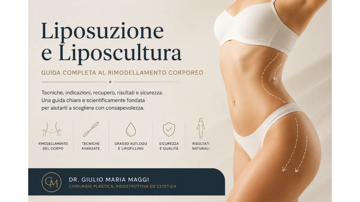 Liposuzione e liposcultura: guida completa alle tecniche di rimodellamento corporeo e body contouring.